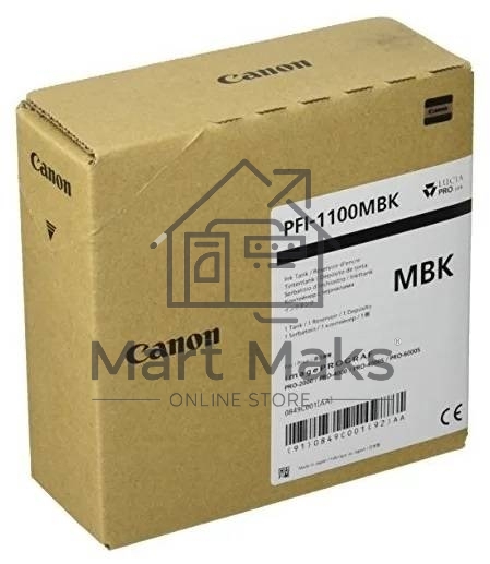 Картридж струйный Canon PFI-1100 MBK (0849C001) матовый черный (160 мл.) для Canon imagePROGRAF PRO-2000, PRO-4000, PRO-4000S, PRO-6000S