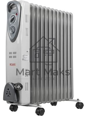 Обогреватель масляный Ресанта ОМ-12Н (11 секций) белый, 2500 Вт, 25 м2, термостат