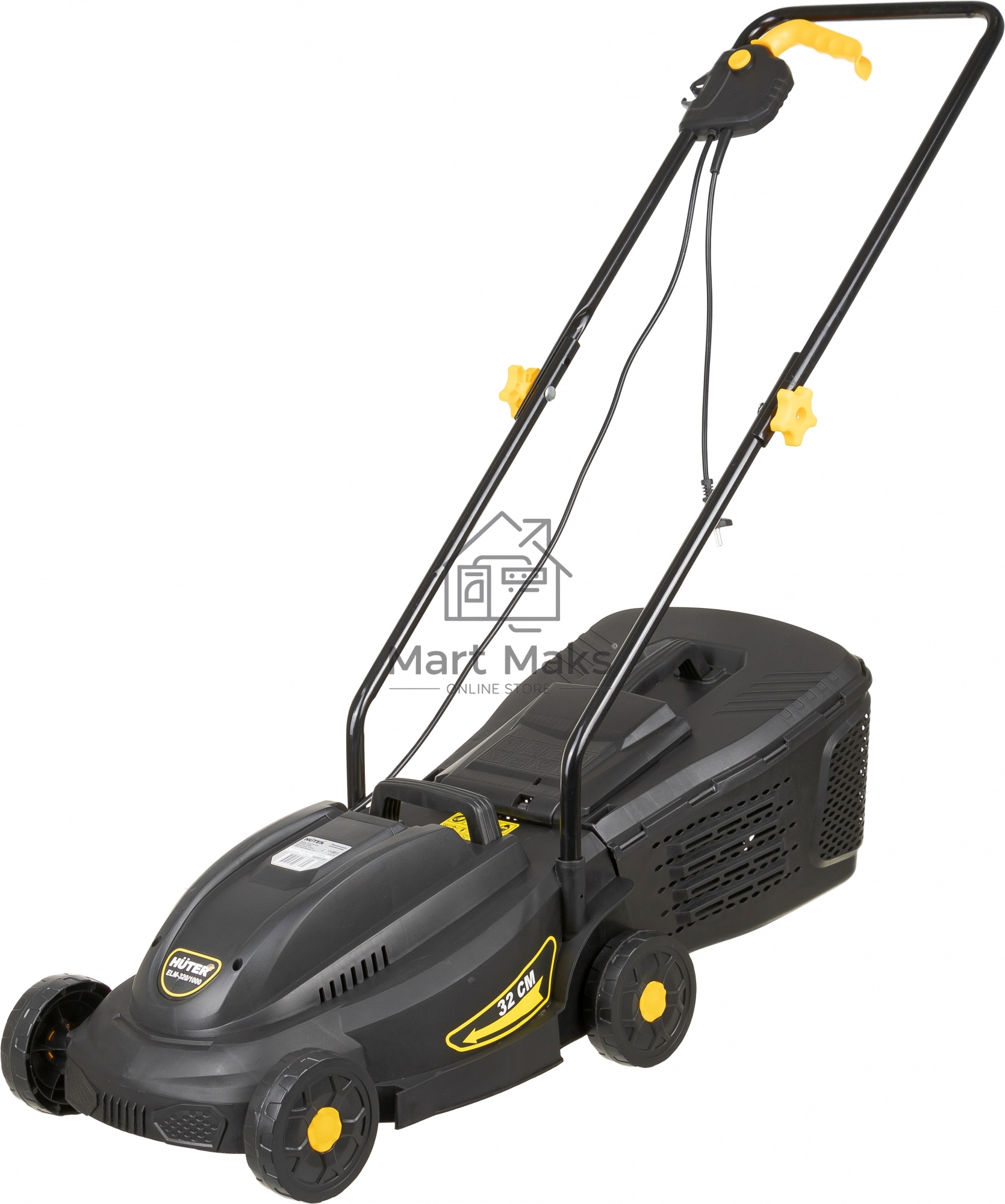 Газонокосилка роторная Huter ELM-320/1000, 32см, 1000Вт 900/70/4/19