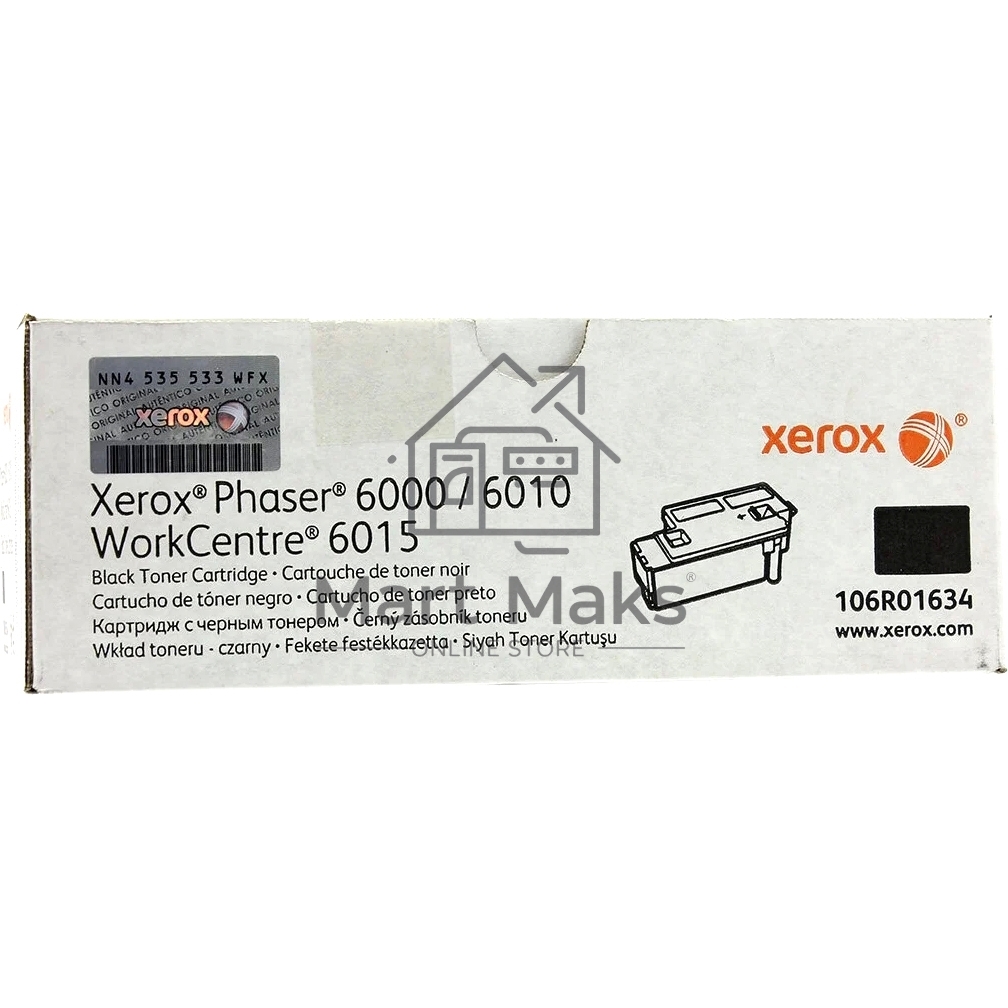 Картридж лазерный Xerox 106R01634 черный для Xerox Ph 6000/6010N/WC 6015 (2000 стр.)(Channels)