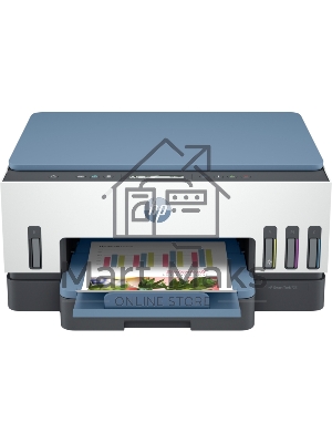 МФУ струйное HP Smart Tank 725 All-in-One (28B51A), A4, цветной, печ. 15 стр/мин. (ч/б) 9 стр/мин. (цвет), 1200x1200 dpi, Bluetooth, USB Type-A, Wi-Fi