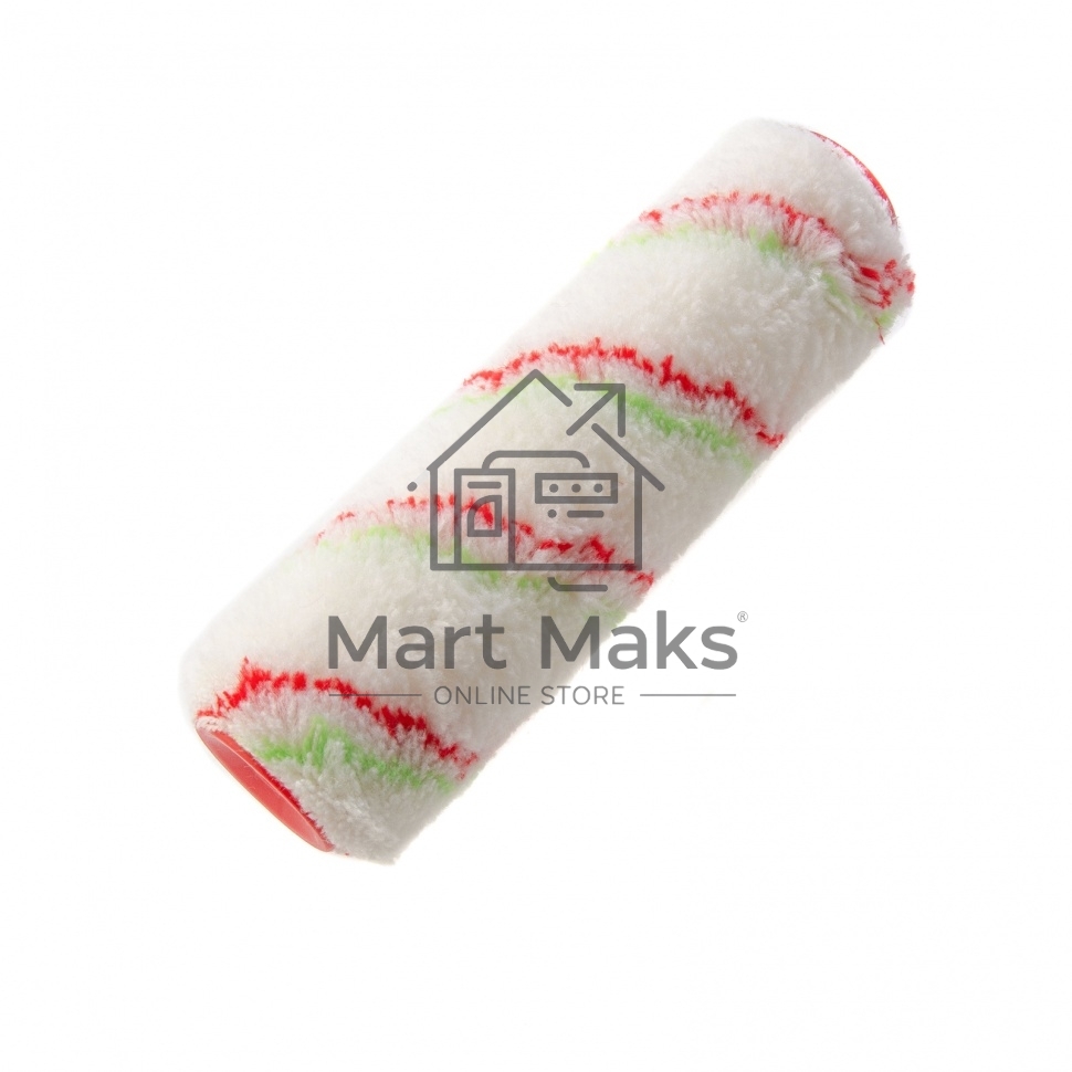 Валик Сибртех сменный Эмали, 180 мм, ворс 12 мм, D - 36 мм, D ручки - 6 мм, полиамид,полиакрил