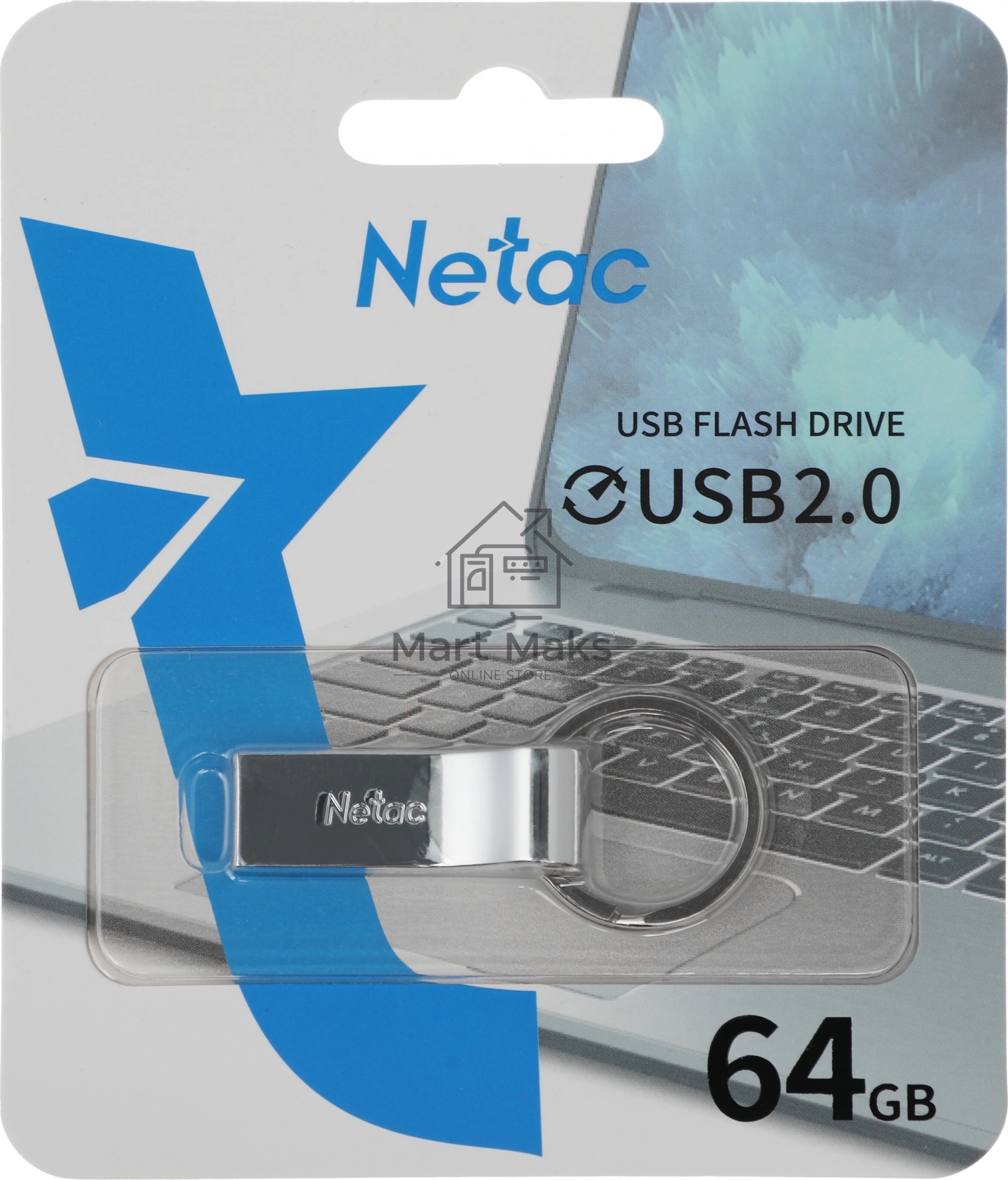 Флешка USB R/W R/W Drive Netac U275 USB2.0 64GB, retail version