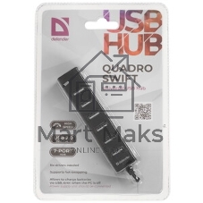 USB-концентратор Defender Quadro Swift, USB 2.0, USB 7 портов, USB