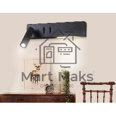 Настенный светодиодный светильник Ambrella light FW286 SCF кофе песок LED 4200K 3W+3W 260*50*65