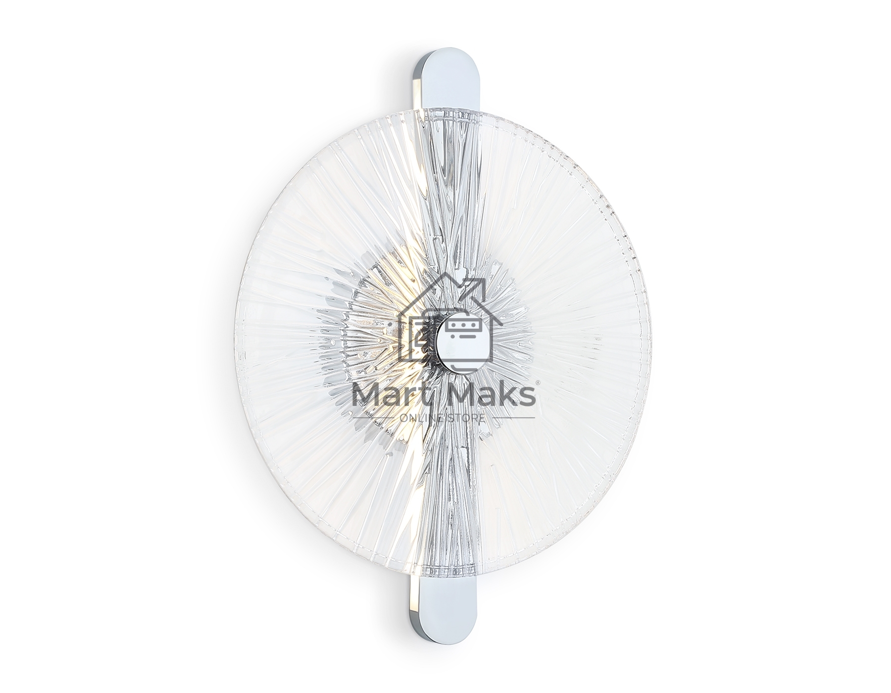 Настенный светодиодный светильник Ambrella light LH31141 СH/CL хром/прозрачный 13W 3000K 280*70*350