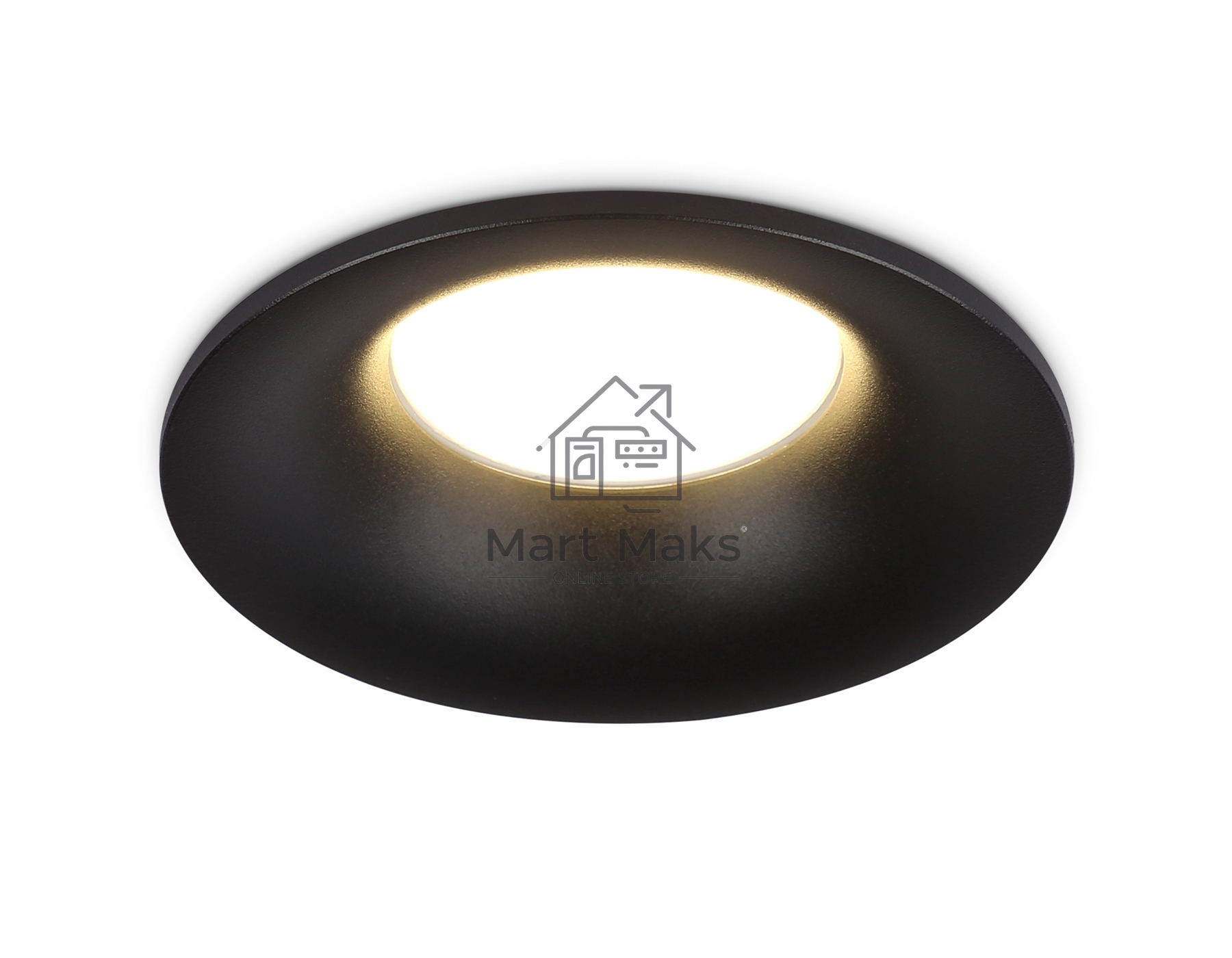 Встраиваемый точечный светильник Ambrella light TN102809 BK черный GU5.3 D90*35