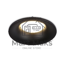 Встраиваемый точечный светильник Ambrella light TN102809 BK черный GU5.3 D90*35