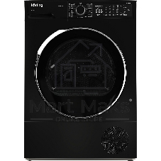 Сушильная машина Korting KD 60HP109 N черный, 10 кг, сушка - конденсационная, программ - 15, 59.6 x 84.5 x 63.9 см
