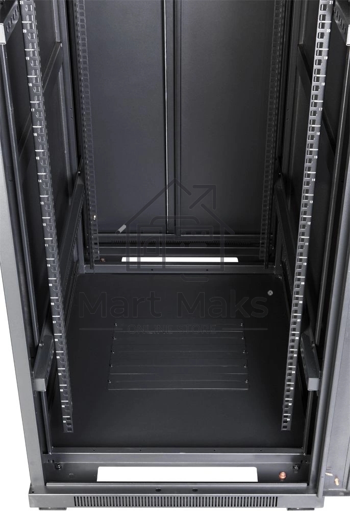 Шкаф коммутационный Lanmaster (TWT-CBB-37U-6X10-P1) напольный 37U 600x1000мм пер.дв.перфор. задн.дв.перфор.2-хст. 800кг черный IP20 сталь
