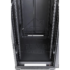 Шкаф коммутационный Lanmaster (TWT-CBB-37U-6X10-P1) напольный 37U 600x1000мм пер.дв.перфор. задн.дв.перфор.2-хст. 800кг черный IP20 сталь