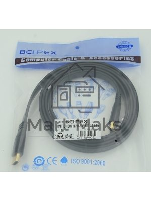 Кабель HDMI v.1.4 1.5м Flat плоский HDMI (m)/HDMI (m)