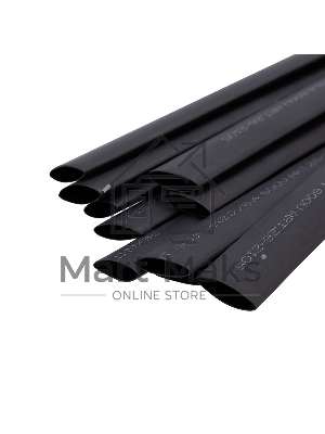 Трубка термоусаживаемая двухстенная клеевая Rexant 12.7/6.35мм (уп.10шт) по 1м черный