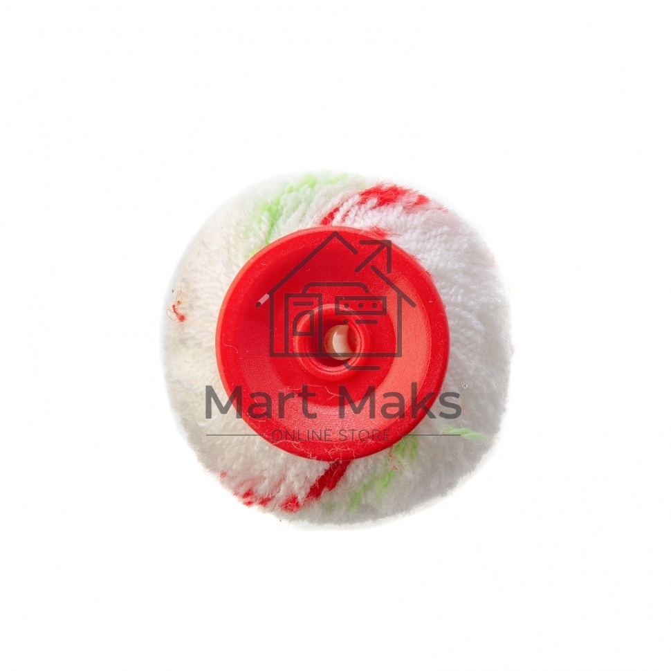 Валик Сибртех сменный Эмали, 180 мм, ворс 12 мм, D - 36 мм, D ручки - 6 мм, полиамид,полиакрил