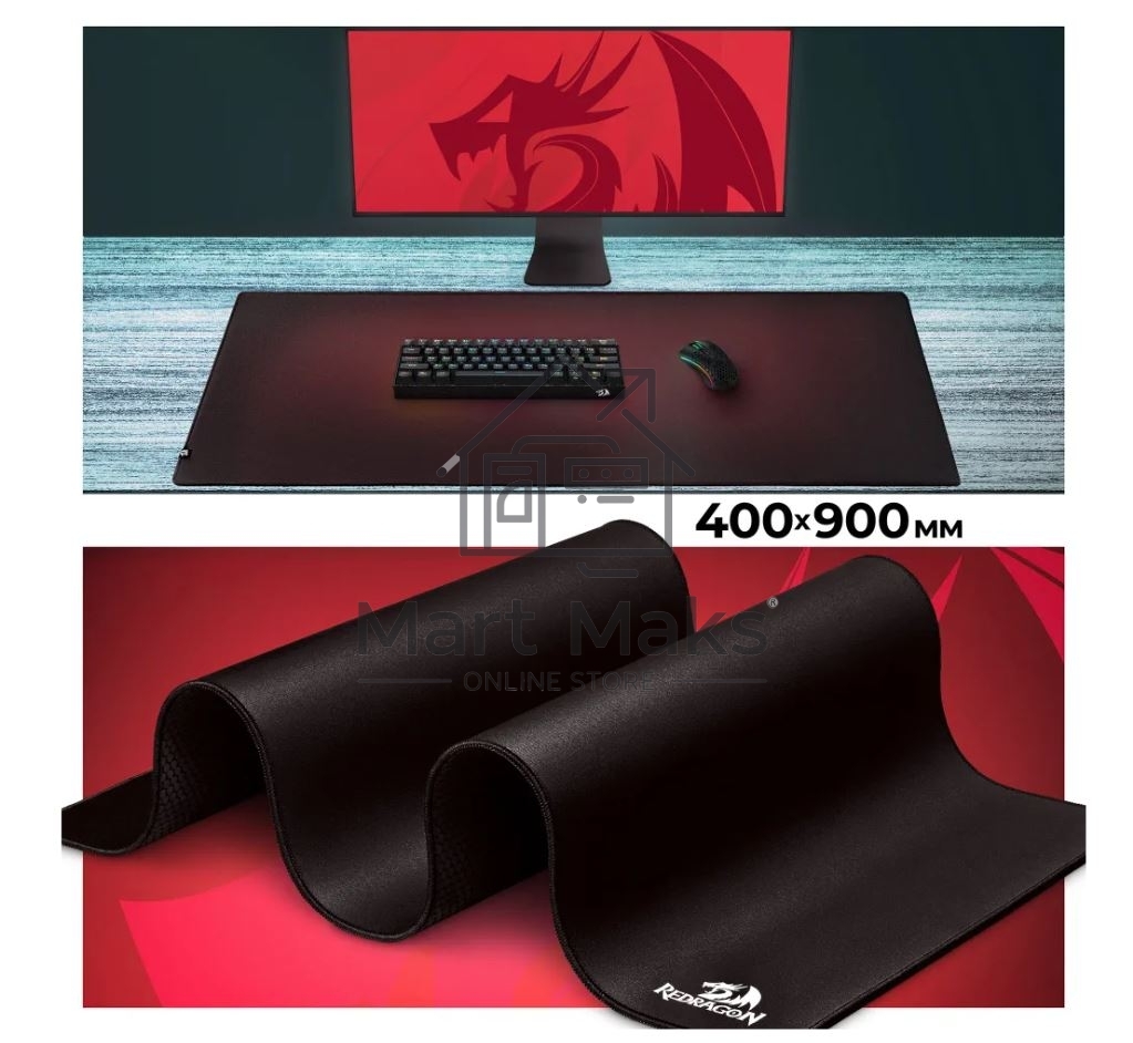 Коврик для мышки Defender FLICK XL REDRAGON