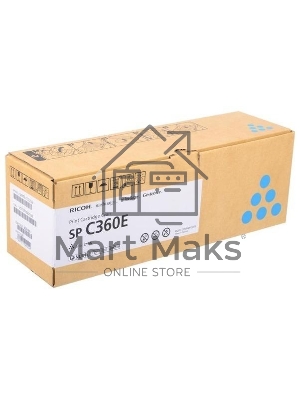 Картридж лазерный голубой, тип SP C360E Ricoh SP C360DNw/SP C360SNw/SP C360SFNw/SP C361SFNw (1,5K)