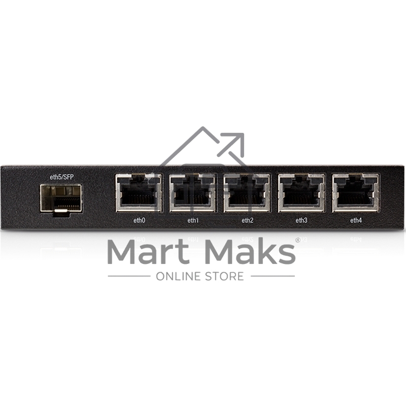 Сетевое оборудование UBIQUITI ER-X-SFP Маршрутизатор 5x Ethernet, 1x SFP, раздача PoE