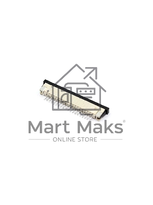 Разъем FPC  Half Coverage Bottom Contact 1.0K-BX-20PWB 20 pin высота 2мм шаг 1мм