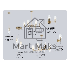 Люстра Ambrella light LH55201/6 BS/CL латунь/прозрачный E14*6 max 40W D660*520