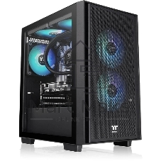 Корпус Thermaltake Versa H16 TG ARGB черный без БП mATX 11x120mm 7x140mm 2xUSB3.0 audio bott PSU