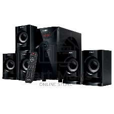 Компьютерная акустика SVEN АС HT-201, черный (80 Вт, Bluetooth, пульт, дисплей, FM, USB, SD)