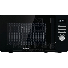 Микроволновая печь Gorenje MO23A3BH черный, 23 л, 800 Вт, переключатели - кнопки, поворотный механизм