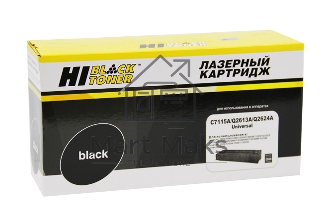 Картридж Hi-Black (HB-C7115A/Q2613A/Q2624A) для HP LJ 1200/1300/1150, Универсальный, 2,5K