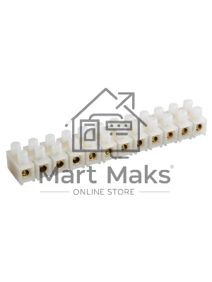 Зажим винтовой ЗВИ-10 н/г 2.5-6кв.мм 12пар ИЭК UZV4-010-06