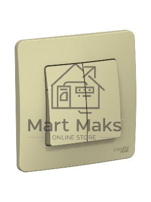 Выключатель 2-кл. СП BLANCA (сх.5) 10А 250В беж. SchE BLNVS010507