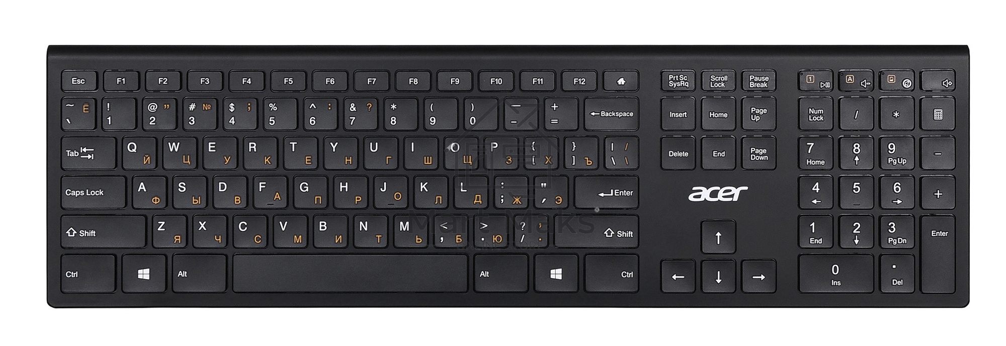 Клавиатура Acer OKR020 беспроводная, USB, Радиоканал, черный