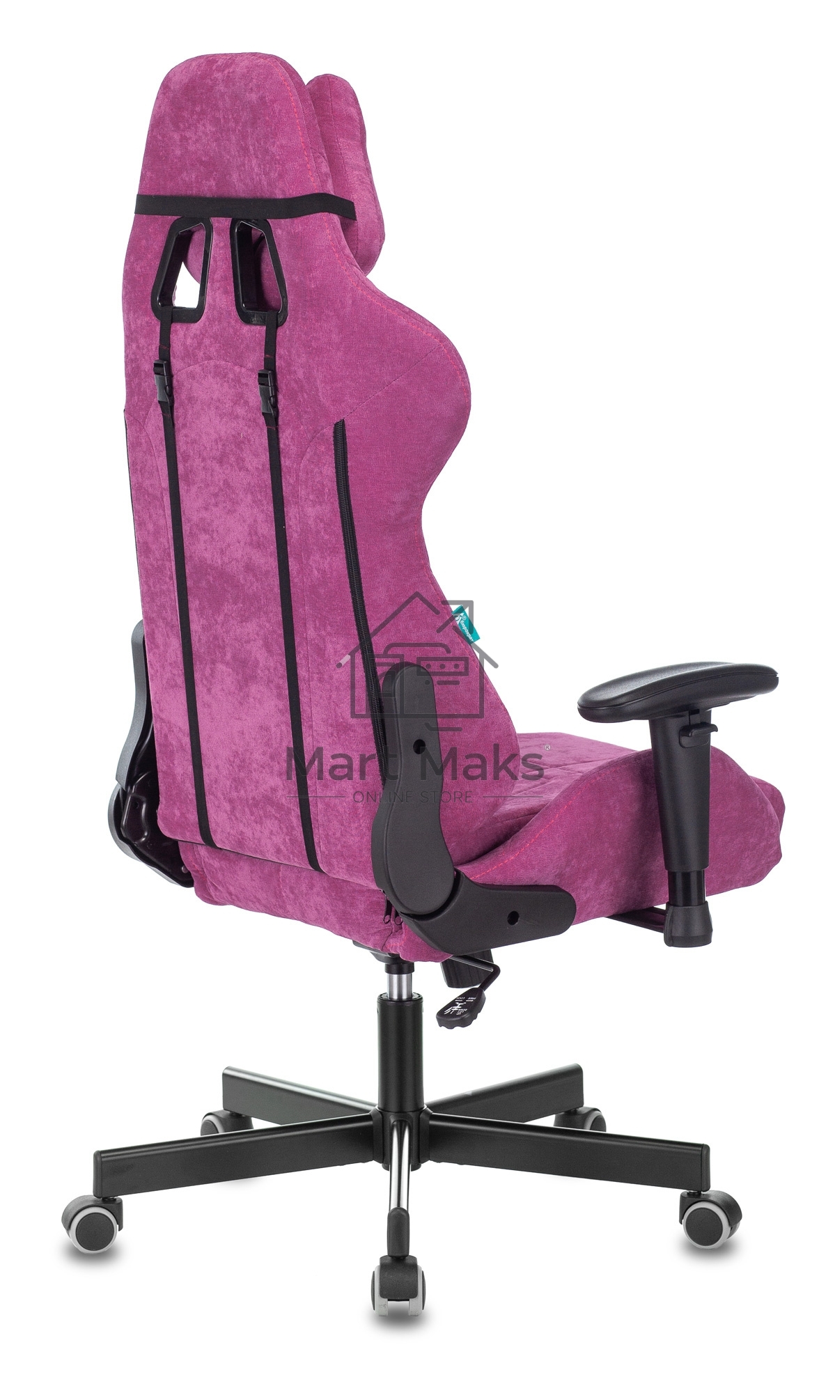 Кресло игровое Бюрократ VIKING KNIGHT LT15 FABRIC малиновый крестовина металл/пластик