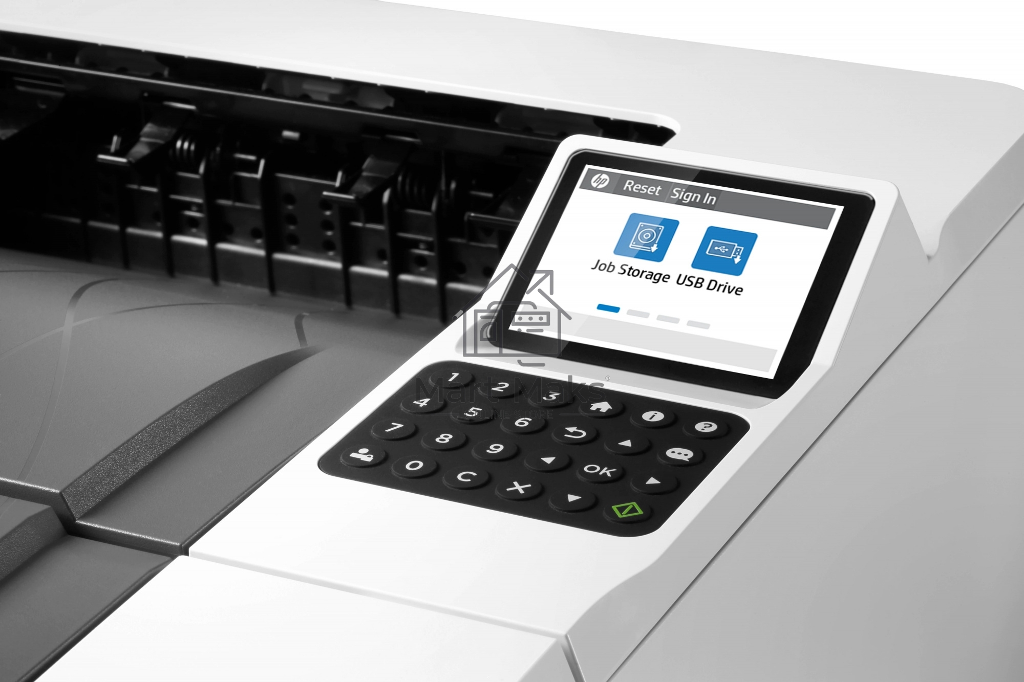 Принтер лазерный HP LaserJet Enterprise M406dn (3PZ15A), A4, ч/б, печ. до 40 стр/мин., 1200 x 1200 dpi, USB, RJ-45, Air Print, Mopria
