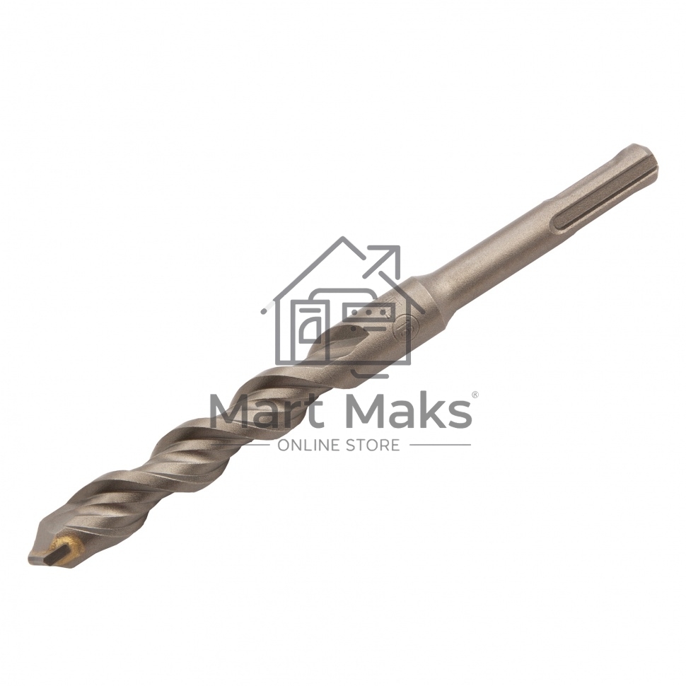Бур по бетону, двойная спираль, Cobalt W-tip, 16x160 мм, SDS PLUS Denzel