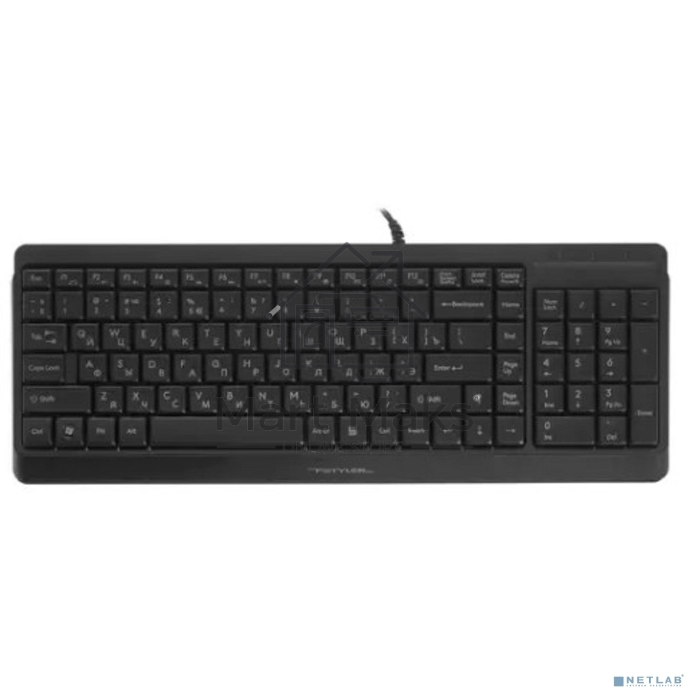 Клавиатура + мышь A4Tech Fstyler F1512 клав:черный мышь:черный USB