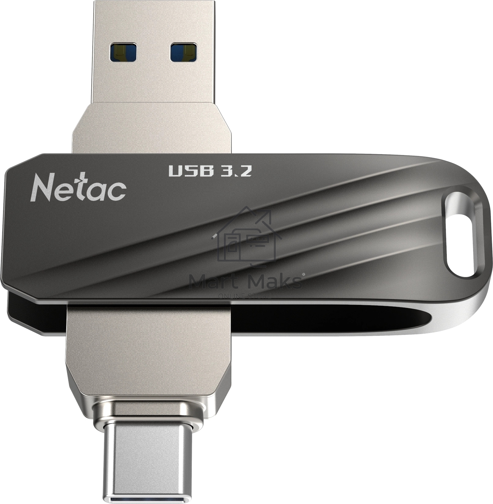 Флешка USB R/W Netac US11 32GB USB3.0+TypeC Dual Flash Drive
