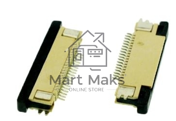 Разъем FPC  Half Coverage Bottom Contact 1.0K-BX-20PWB 20 pin высота 2мм шаг 1мм