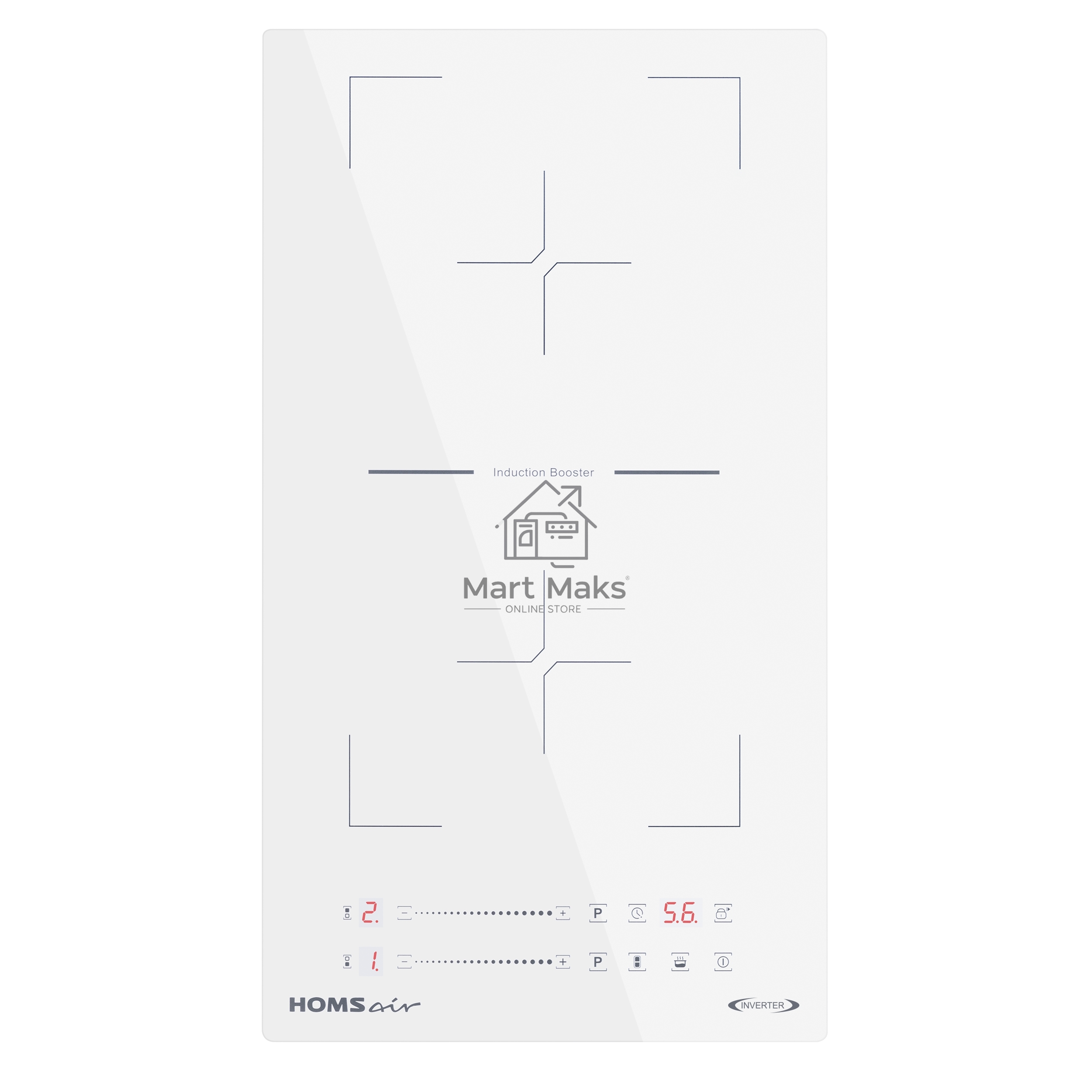 Индукционная варочная панель HOMSair HIC32SWH Inverter, белый