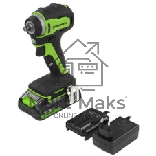 Гайковерт ударный аккумуляторный GreenWorks GD24IW200, 24v, 200 Нм, без АКБ и ЗУ (3803607)