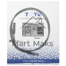 Патч-корд LANMASTER TWT UTP cat.5e, с заливными колпачками, 1.0 м, желтый