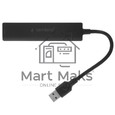 USB-концентратор Gembird UHB-C354, USB 3.0, USB 4 порта, USB с доп питанием
