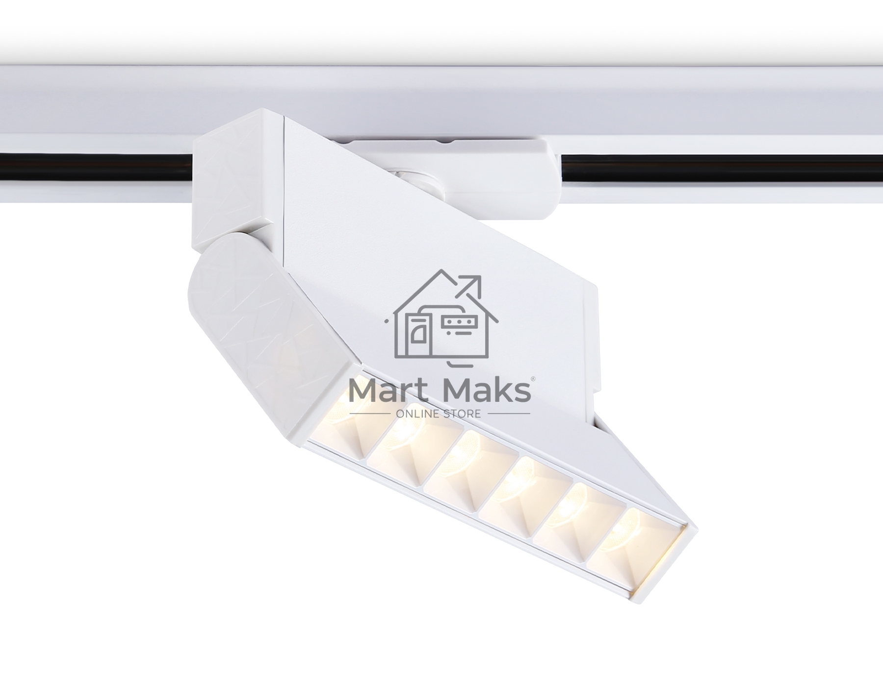 Трековый однофазный светодиодный светильник Ambrella light GL6811 WH белый LED 6W 3000K 24° 115*22*87