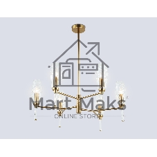 Люстра Ambrella light LH55201/6 BS/CL латунь/прозрачный E14*6 max 40W D660*520