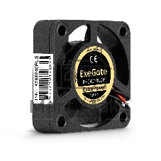 Вентилятор 12В DC ExeGate ExtraPower EP04010B2P (40x40x10 мм, 2-Ball (двойной шарикоподшипник), 2pin, 7800RPM, 38dBA)
