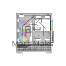 Корпус ПК без блока питания Case SAMA V43 White, Midi-Tower, TG, 6x120mm ARGB, 2xUSB 3.0 + 1xUSB 3.2 Type-C, ATX, mATX, mITX White