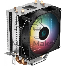 Кулер для процессора DEEPCOOL AG300 LED, 92 мм, алюминий/медь, 3050 об/мин, 30.5 дБ, 4 pin, 150 Вт, 129 мм
