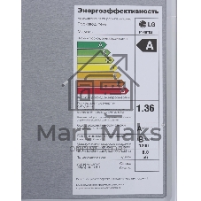 Стиральная машина LG F1296TD4 серебристый, загрузка фронтальная 8 кг, 1200 об/мин, класс: А