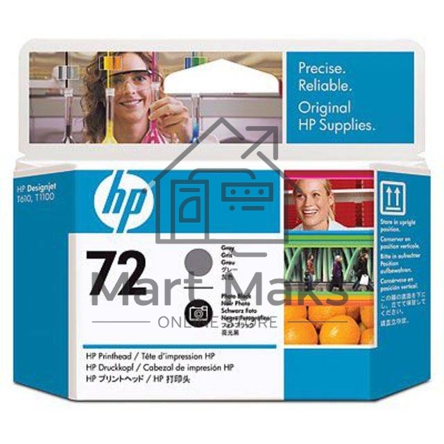 Печатающая головка HP №72 C9380A фото черный/серый печатающая головка для HP DJ T1100/T610