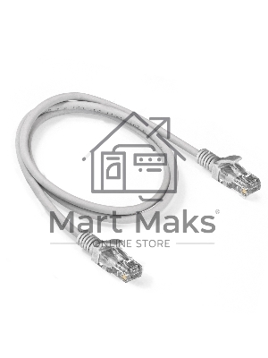 Патч-корд ExeGate EX286381RUS UTP-RJ45-RJ45-5e-1M-LSZH-GY, UTP, cat.5e, LSZH, 1м, серый