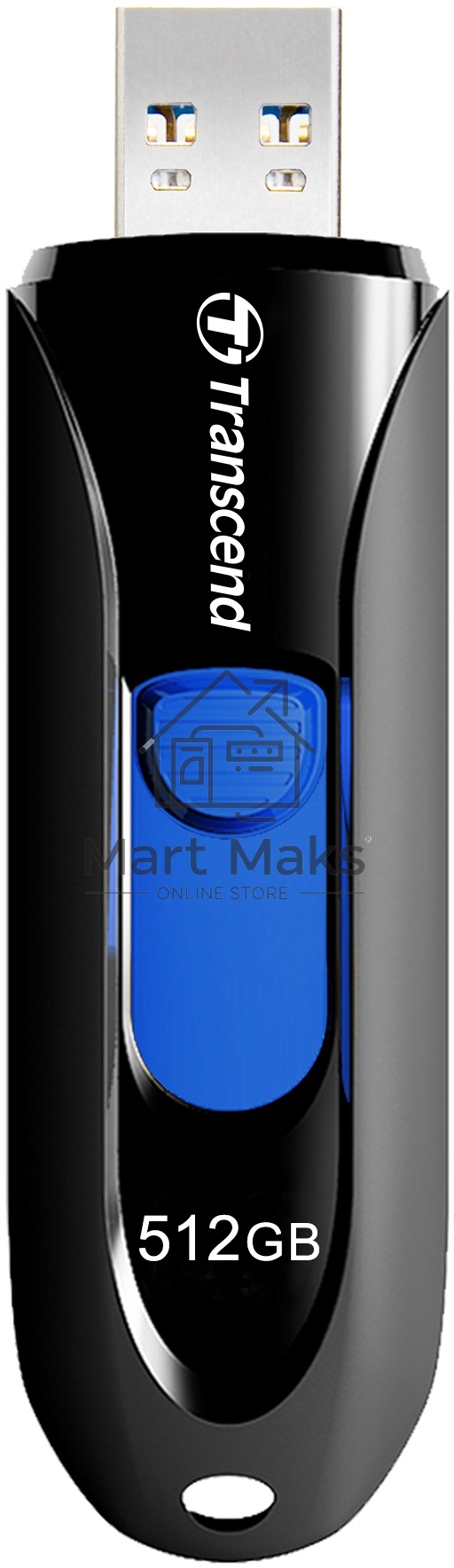Флешка USB R/W R/W Transcend 512Gb Jetflash 790 TS512GJF790K USB3.0 черный
