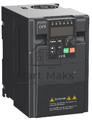 Преобразователь частоты A150 380В 3ф 2.2кВт 6А встроенный торм. модуль ONI A150-33-22NT